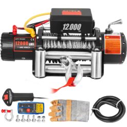 VEVOR 12000-lb 85.0-ft Aluminum Winch Rope 7.5 -HP Motor