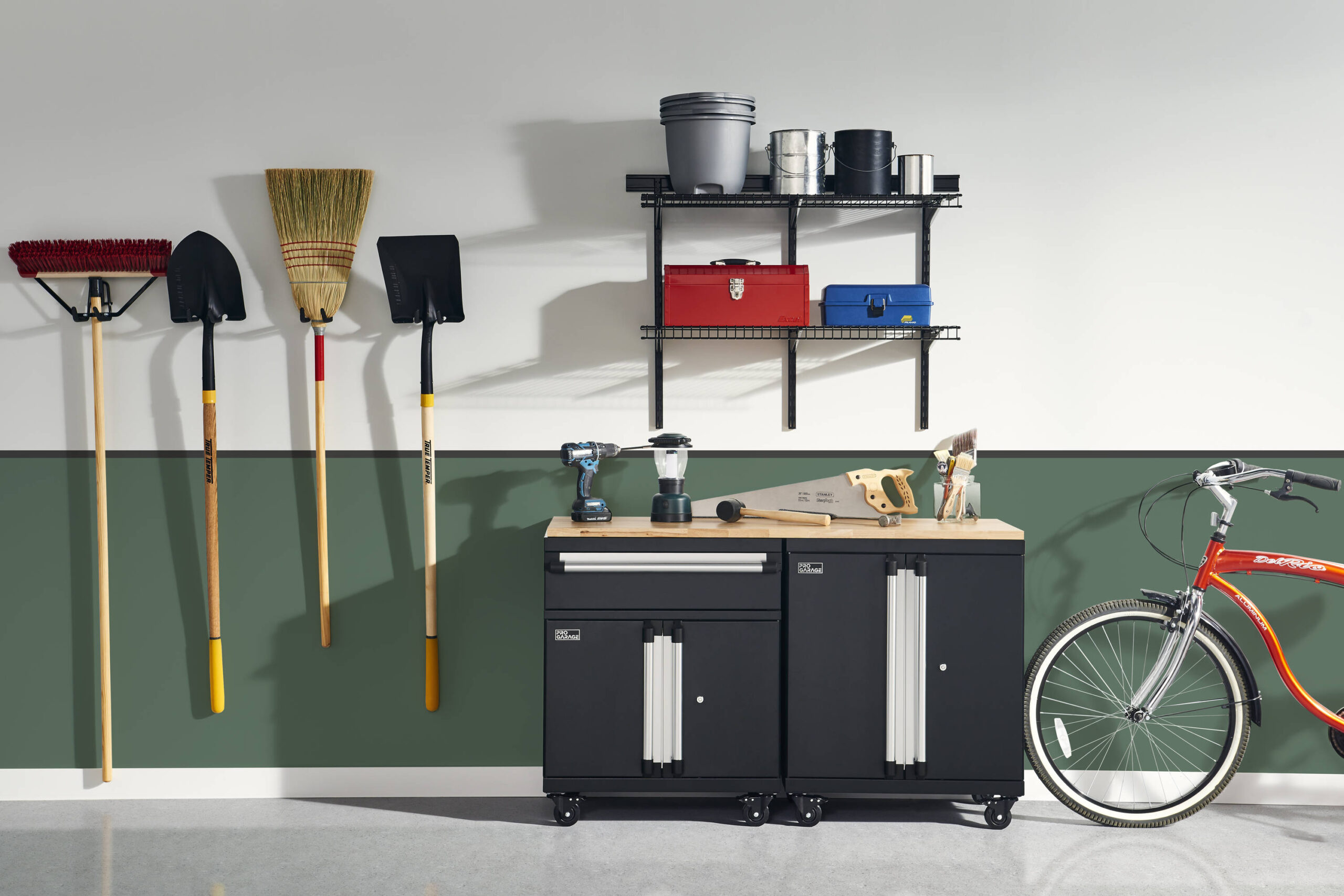ClosetMaid ProGarage 26.8-in W x 32.7-in H x 18-in D Freestanding Steel Garage Cabinet in Black
