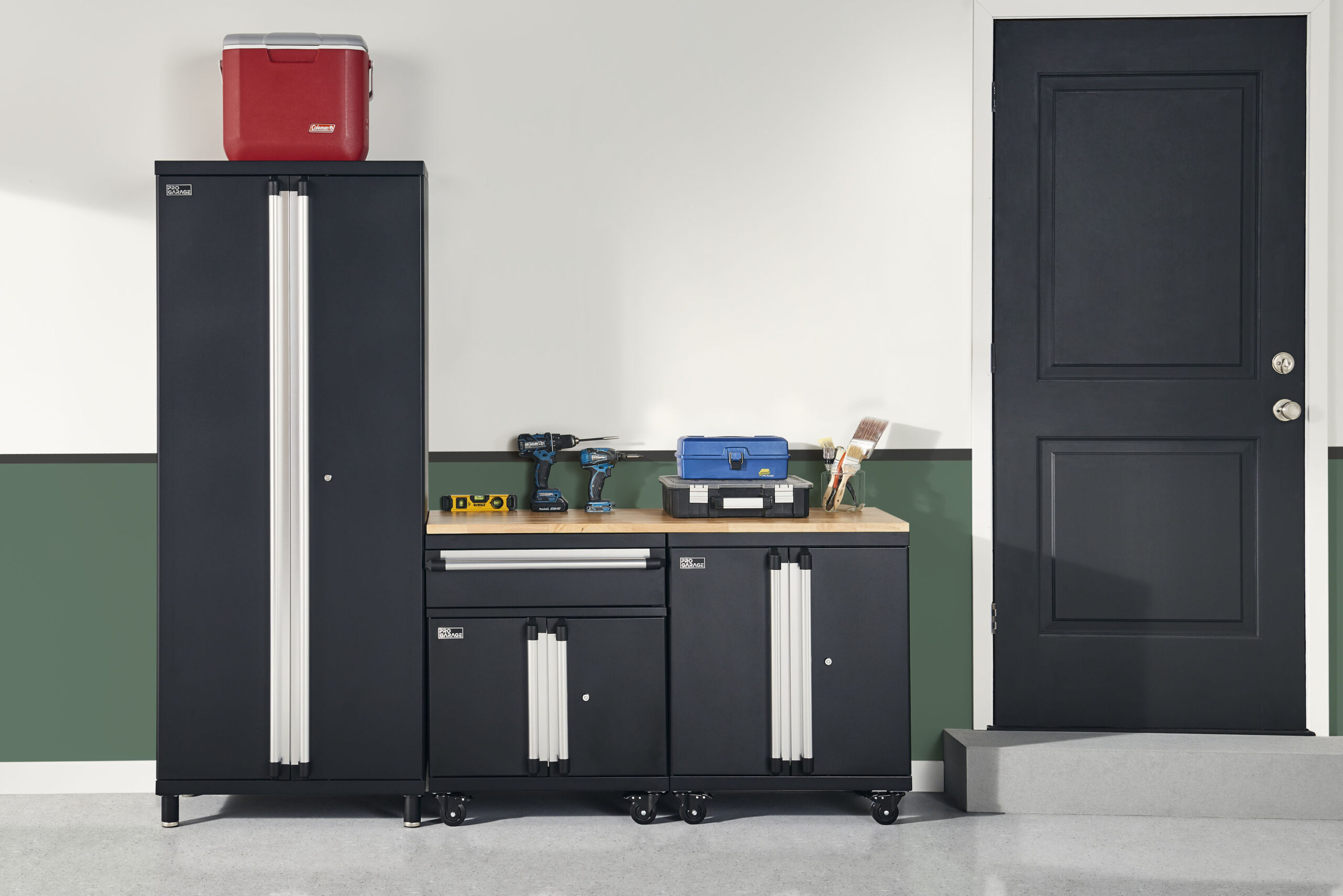 ClosetMaid ProGarage 26.8-in W x 32.7-in H x 18-in D Freestanding Steel Garage Cabinet in Black