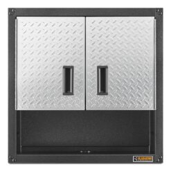 Gladiator Ready-to-Assemble 3/4 Door Wall GearBox 28-in W x 28-in H x 12-in D Wall-mounted Steel Garage Cabinet in Gray
