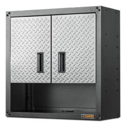 Gladiator Ready-to-Assemble 3/4 Door Wall GearBox 28-in W x 28-in H x 12-in D Wall-mounted Steel Garage Cabinet in Gray