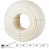 SVOPES 1 Inch x 500 FT PEX Pipe Non-Oxygen Barrier White Flexible Tubing for RV Plumbing Radiant Heating Polyethylene Material