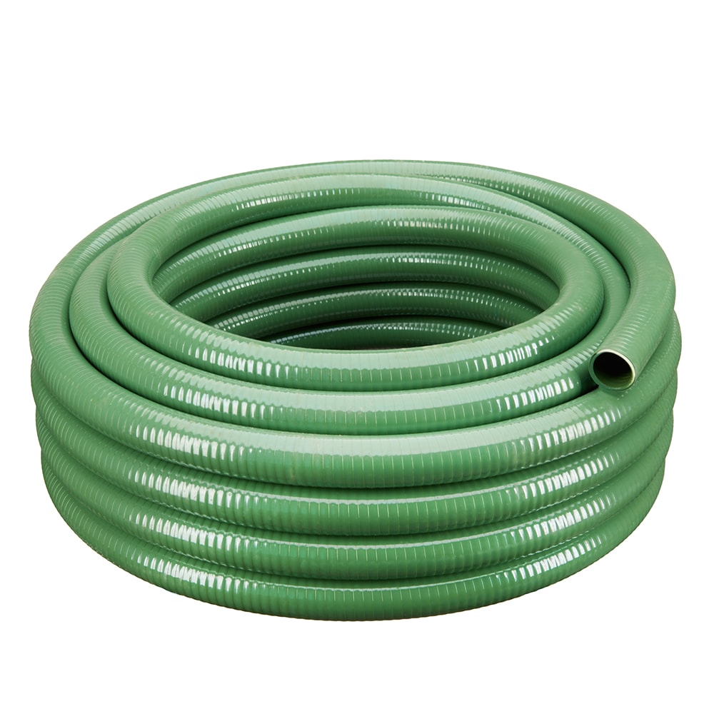 HydroMaxx 2-in ID x 100-ft Reinforced PVC Green Suction hose
