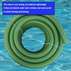 HydroMaxx 2-in ID x 100-ft Reinforced PVC Green Suction hose
