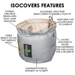 UniTherm 3-in x 3.6-ft Fiberglass Pipe wrap insulation for 14-in Pipe