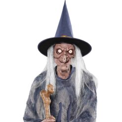 Haunted Living 6-ft Witch with Cauldron Motion Activated Lighted Animatronic