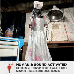 Haunted Hill Farm 5.25-ft Freestanding Motion Activated Moaning Animatronic