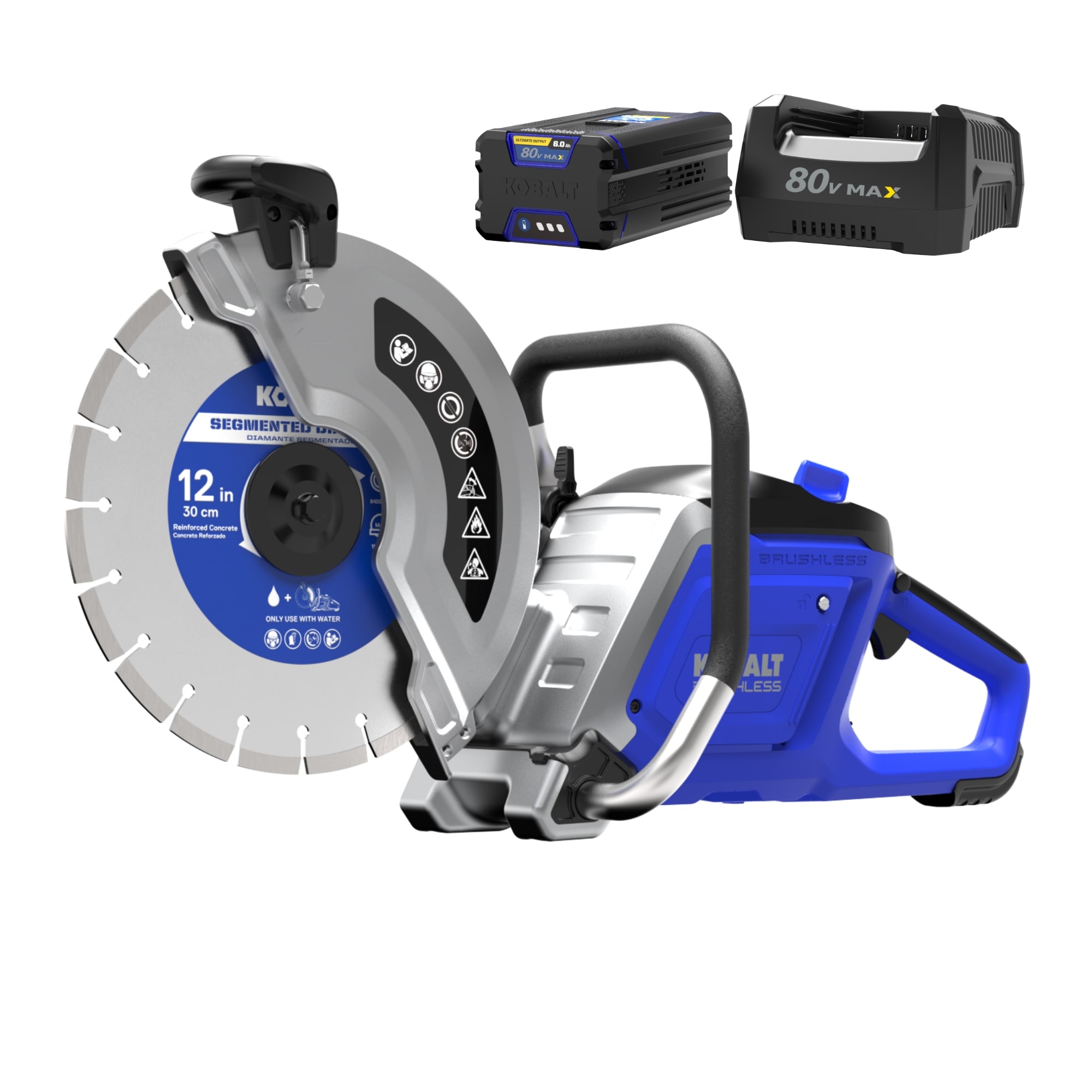 Kobalt 12-in Cordless Concrete Saw