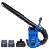 Kobalt Dual Port 80-volt 850-CFM 210-MPH Battery Backpack Leaf Blower 4 Ah