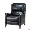 14 Karat Home BLACK Leather Upholstered Recliner