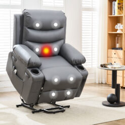 Qeetex Oversized Power Lift Recliner Chair for Elderly Electric Reclining Sofa