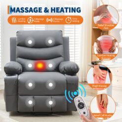 Qeetex Oversized Power Lift Recliner Chair for Elderly Electric Reclining Sofa