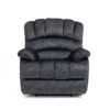 Sumyeg Dark Gray Velvet Recliner
