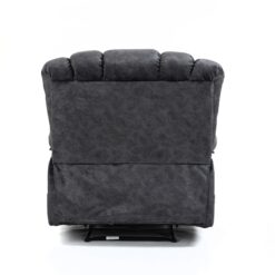 Sumyeg Dark Gray Velvet Recliner