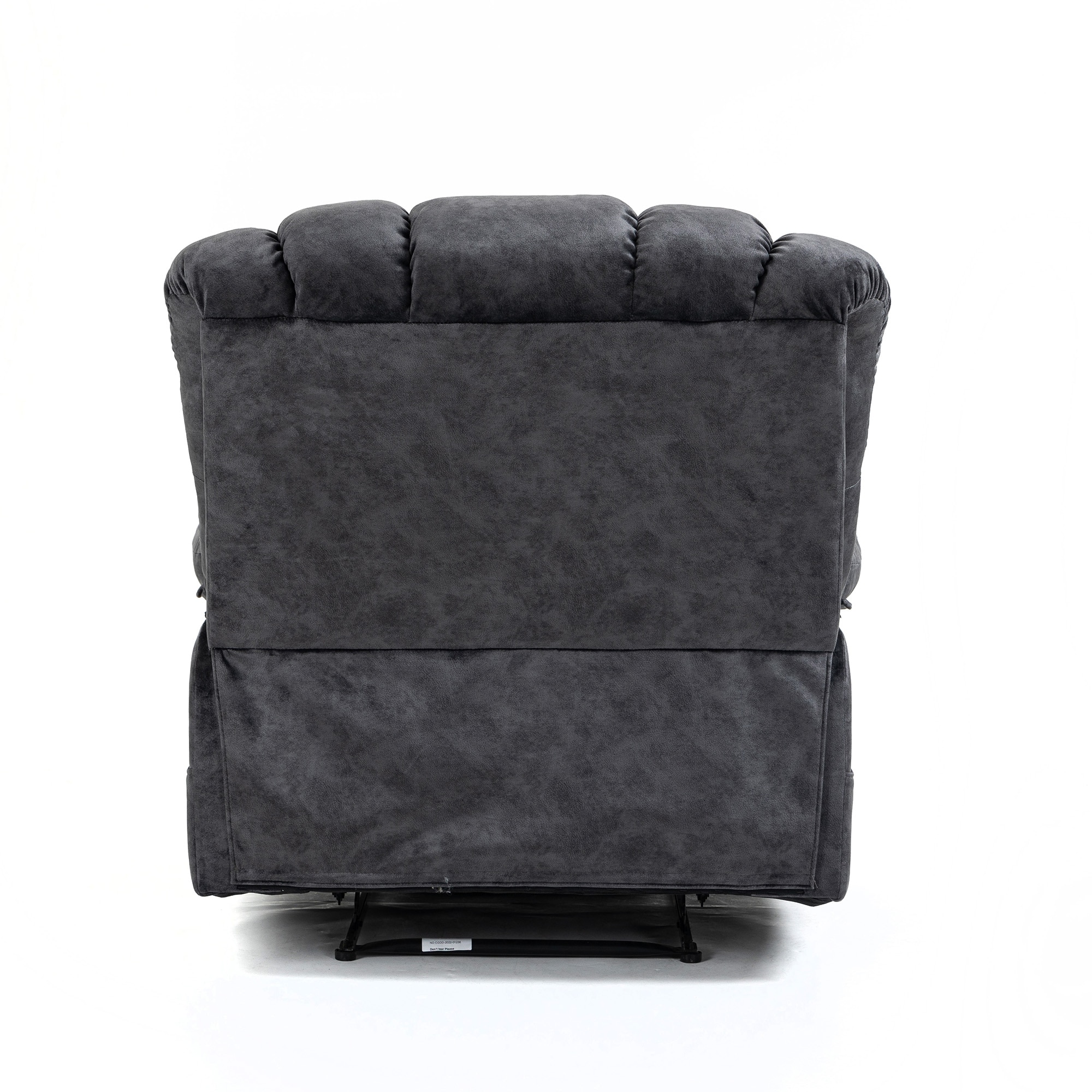 Sumyeg Dark Gray Velvet Recliner