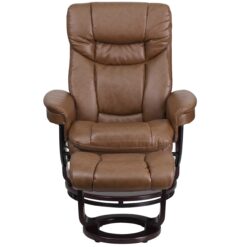 Flash Furniture Palomino Faux leather Upholstered Swivel Recliner with Ottoman Set