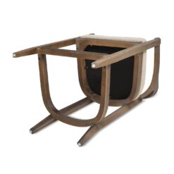Jennifer Taylor Home Taupe Beige 26.0-in H Counter height Upholstered Wood Bar Stool