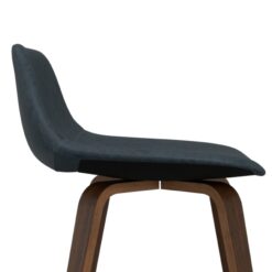 Simpli Home Distressed Blue 26.38-in H Counter height Upholstered Wood Bar Stool 2 -Pack