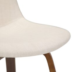 Simpli Home Natural 26.4-in H Counter height Upholstered Wood Bar Stool 2 -Pack