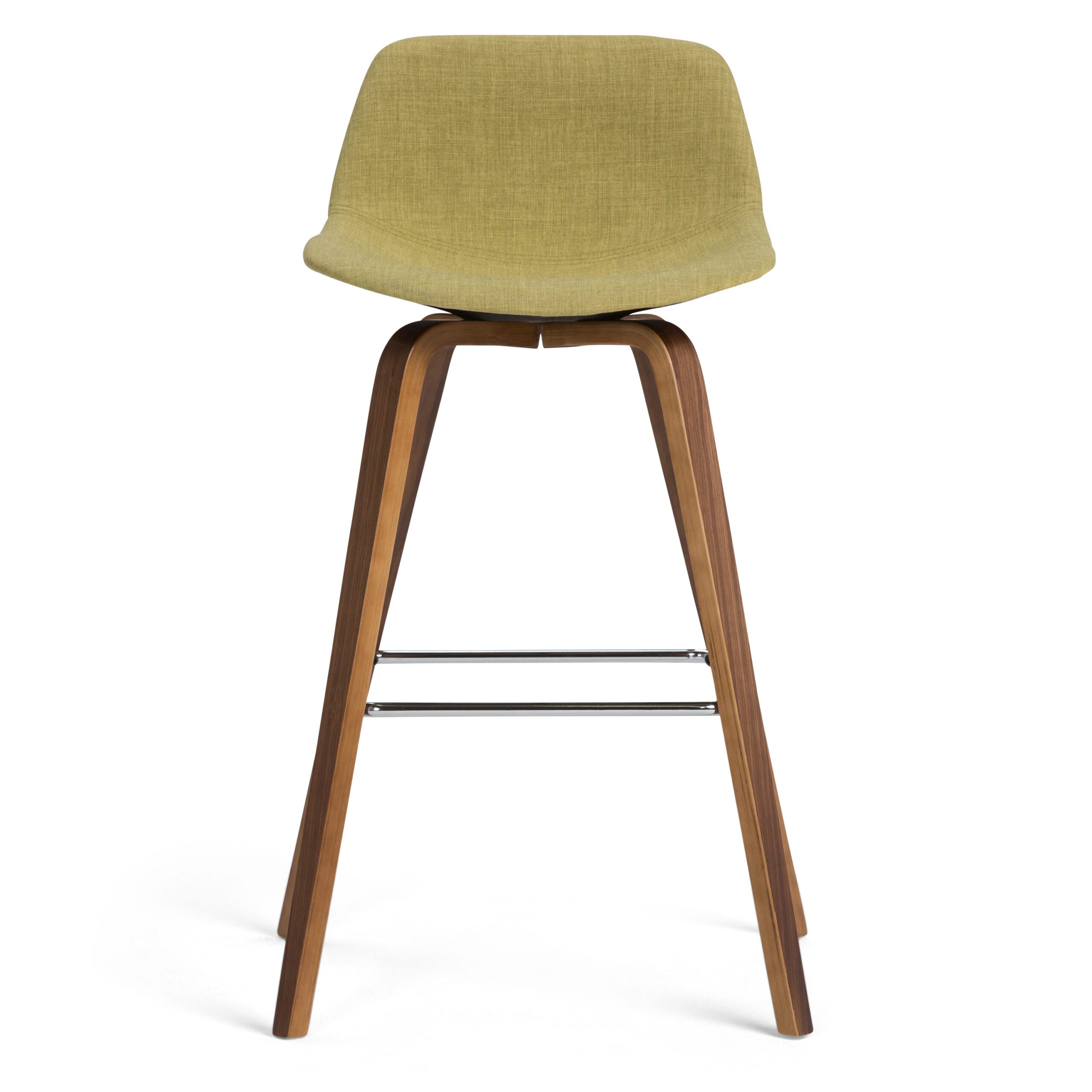 Simpli Home Acid Green 26.38-in H Counter height Upholstered Wood Bar Stool 2 -Pack