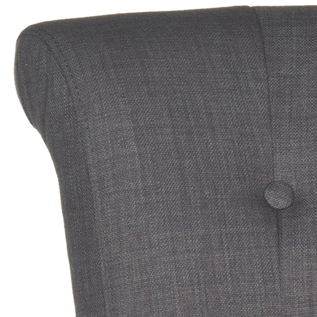 Safavieh Charcoal 25.7-in H Counter height Upholstered Wood Bar Stool