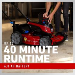 Toro Recycler 22-in 60-volt, Self-Propelled Battery Walk Mower with (1) 6ah Battery Included