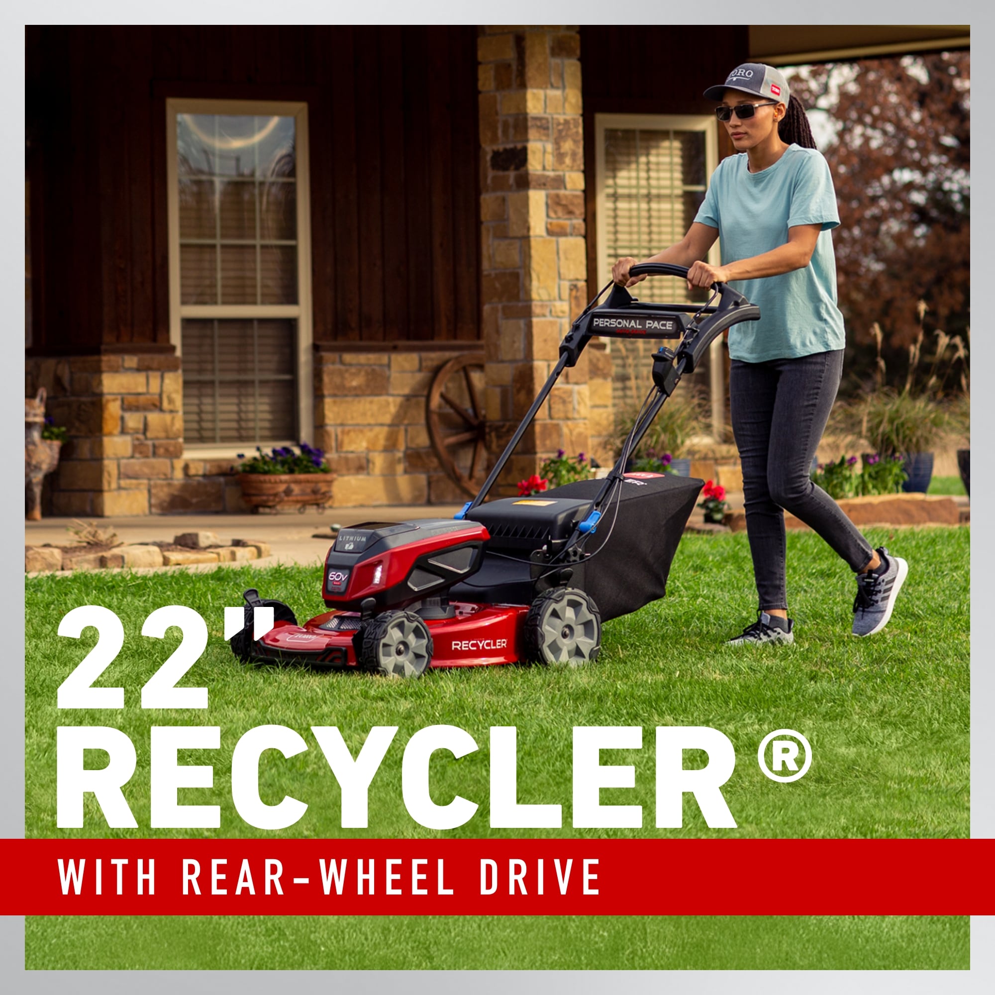 Toro Recycler 22-in 60-volt, Self-Propelled Battery Walk Mower with (1) 6ah Battery Included