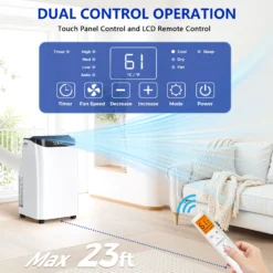 Fosawd 12000 BTU Portable Air Conditioner Cools up to 500 Sq. ft, 3-in-1 AC, Dehumidifier, Fan
