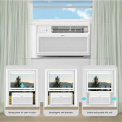 PhiloDeco Energy Star Window Air Conditioner, 10000 BTU Window Air Conditioner with Wifi 440 sq ft. Inverter Ac, Remote Control