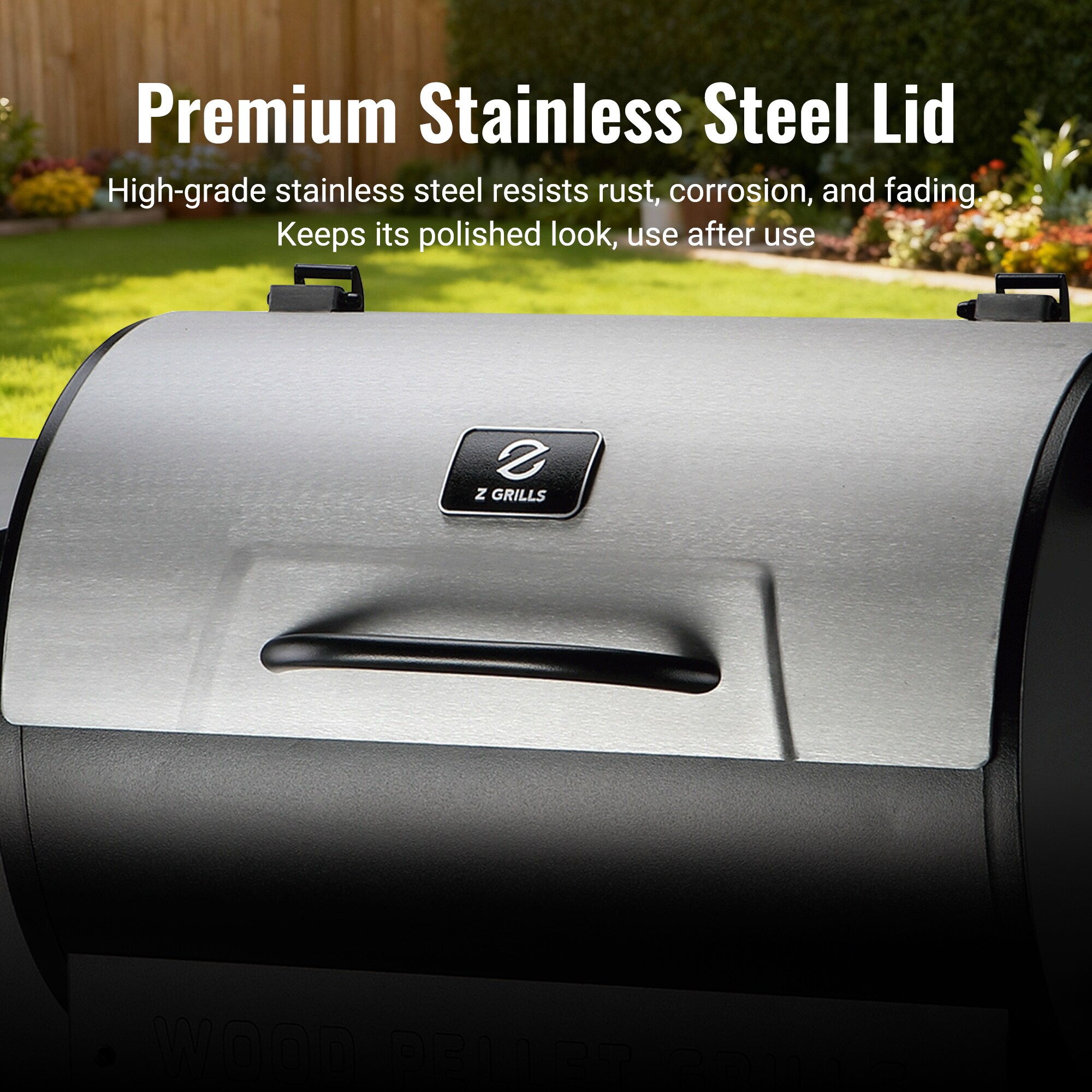 Z GRILLS Classic ZPG-7002B3E with 697 sq.in. , 8-in-1 BBQ Pellet Grill & Smoker Auto Temperature Control with Cover for Outdoor Cooking, Sliver - Image 5