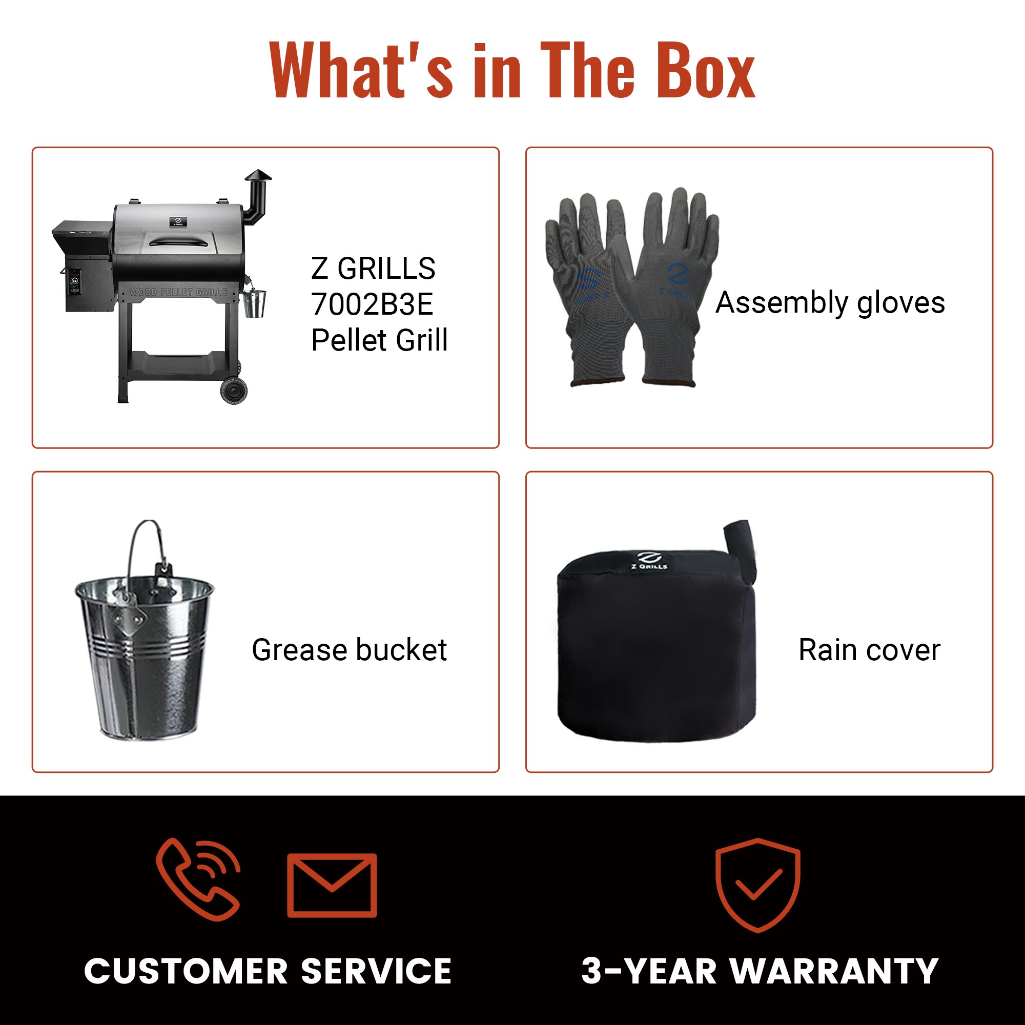 Z GRILLS Classic ZPG-7002B3E with 697 sq.in. , 8-in-1 BBQ Pellet Grill & Smoker Auto Temperature Control with Cover for Outdoor Cooking, Sliver - Image 10