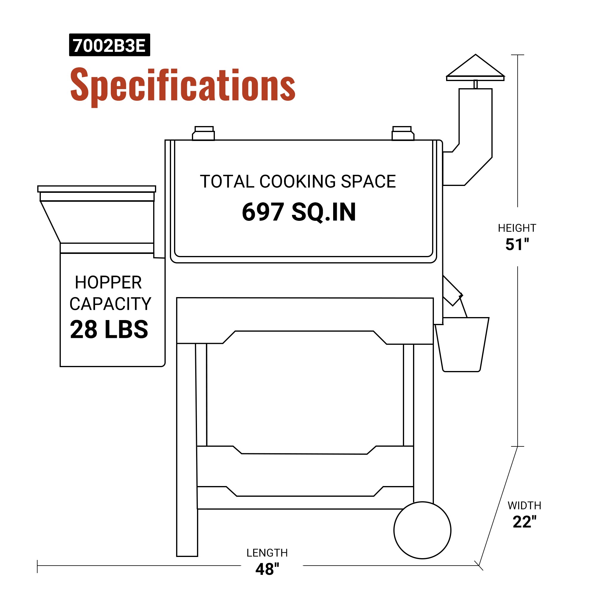 Z GRILLS Classic ZPG-7002B3E with 697 sq.in. , 8-in-1 BBQ Pellet Grill & Smoker Auto Temperature Control with Cover for Outdoor Cooking, Sliver - Image 13