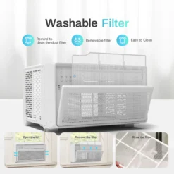 PhiloDeco Energy Star Window Air Conditioner,12000 BTU 520 sq ft. Air Conditioner Window unit with Wifi Inverter Ac, Remote Control