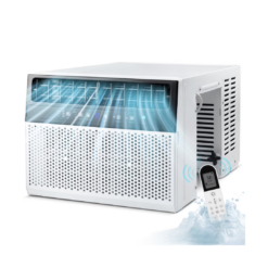 KISSAIR Window Air Conditioner, 10 000 BTU Ashrae Cools 450 Sq.ft., Window AC Unit 6 Modes 24H Timer