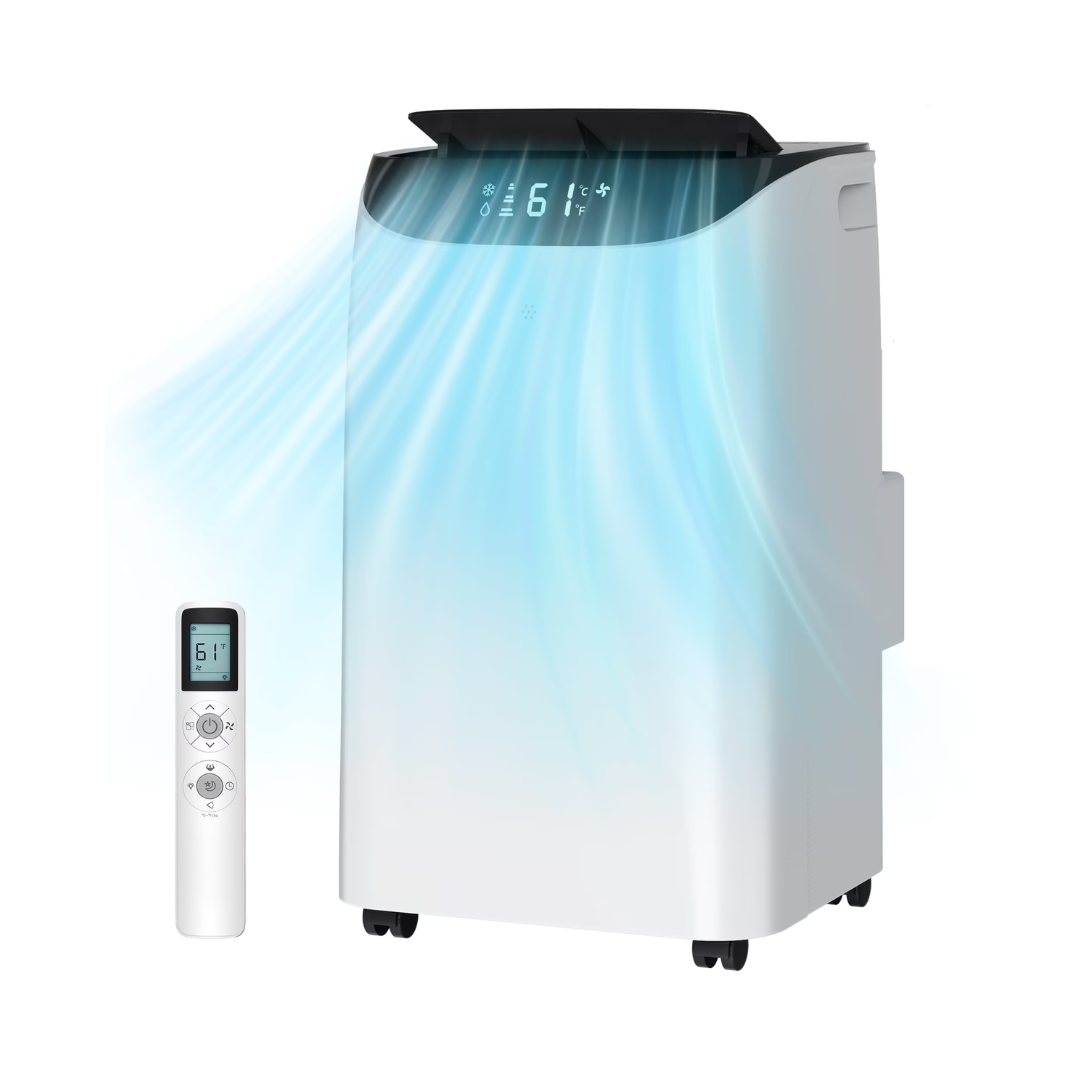 Agtana 14000 BTU Portable Air Conditioner, Fan, Dehumidifier, Remote, Cools up to 700 Sq. ft
