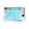 PhiloDeco 8000 BTU Window Air Conditioner 350 Sq. ft. Intelligent, LED Display Screen, with Remote Control