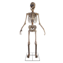 Haunted Hill Farm Motion-Activated 8-Ft. Tall Towering Skeleton, Plug-in Talking Scare Prop Animatronic