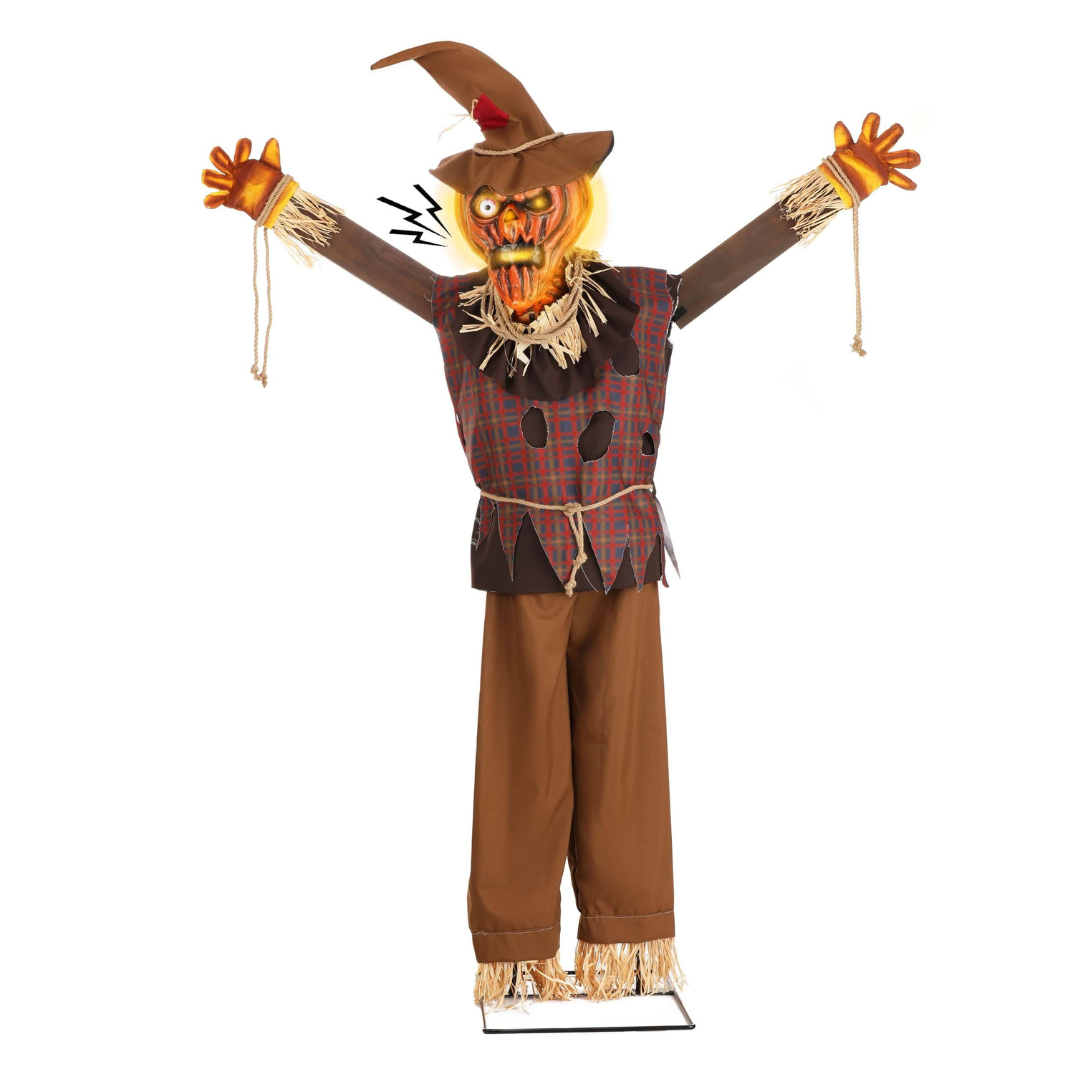Pumpkin Scarecrow Animatronic Decoration