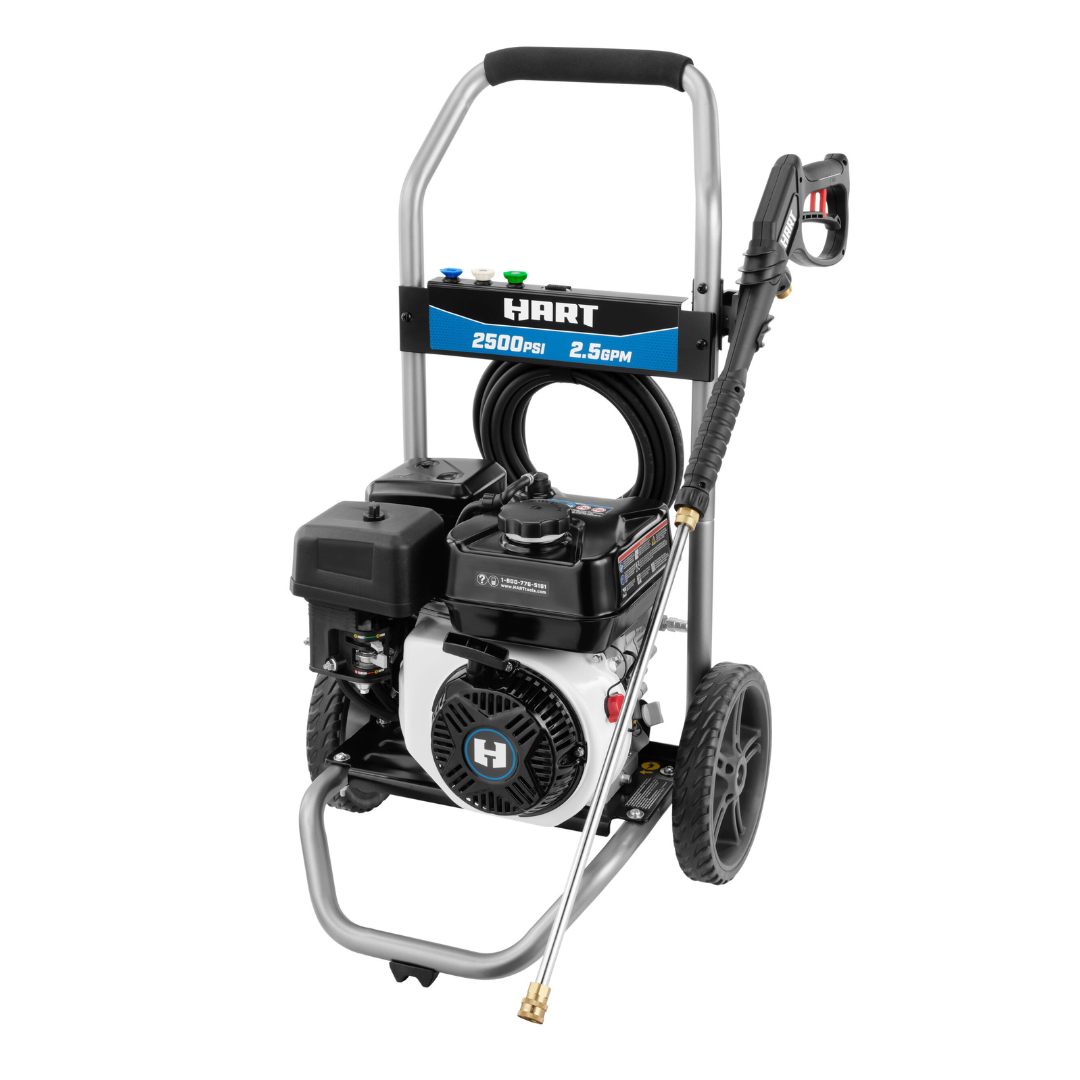 HART 2500PSI 2.5 GPM 212cc Cold Water Gas Pressure Washer