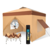 Sunshine Valley 10-ft x 10-ft Square Brown Pop-up canopy