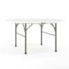Flash Furniture 5.04-ft x 5.04-ft Fold-in-Half Indoor Round Plastic White Folding banquet table 6 -Person