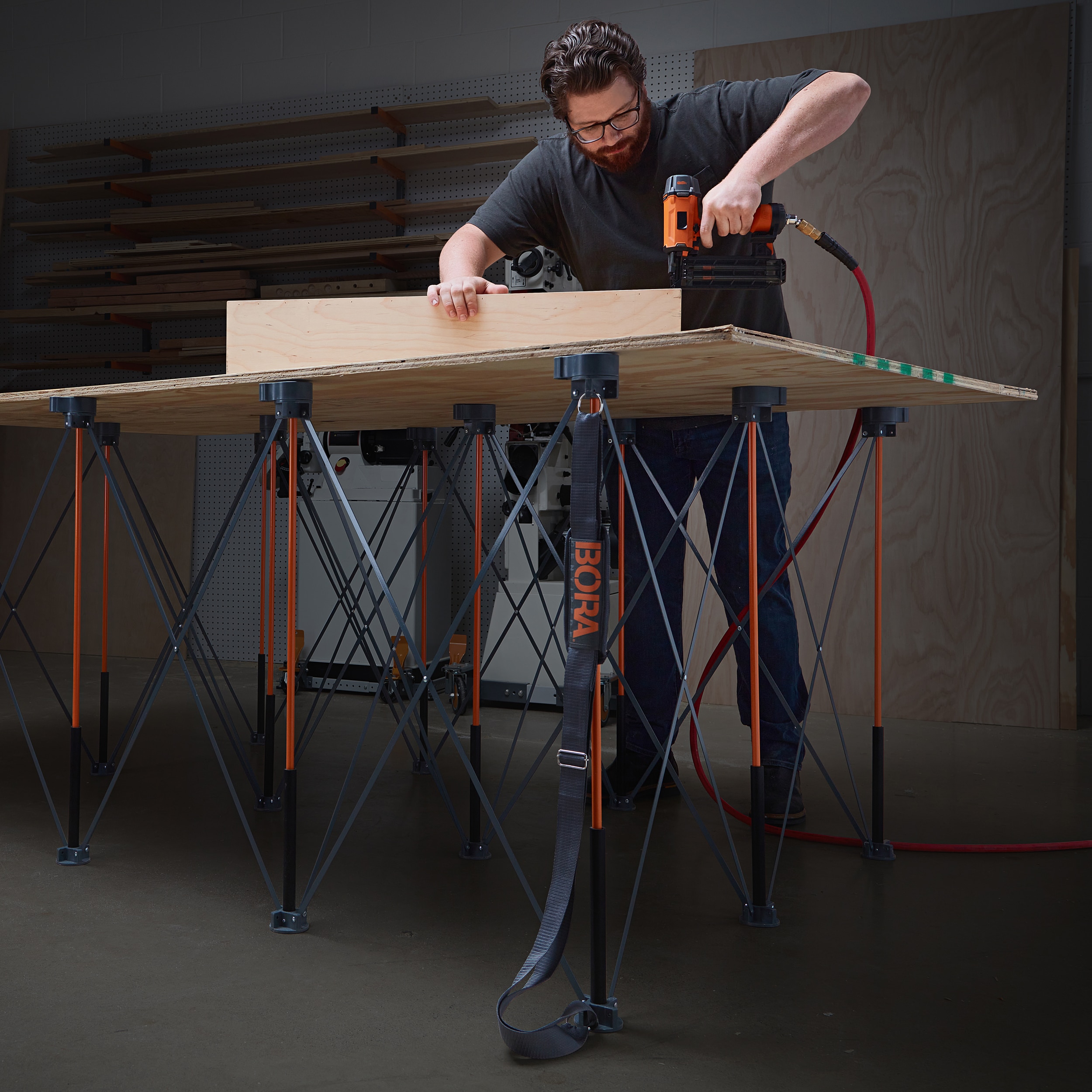 BORA Centipede 72-in W x 36-in H Adjustable Steel Saw Horse ( 4500-lb Capacity)
