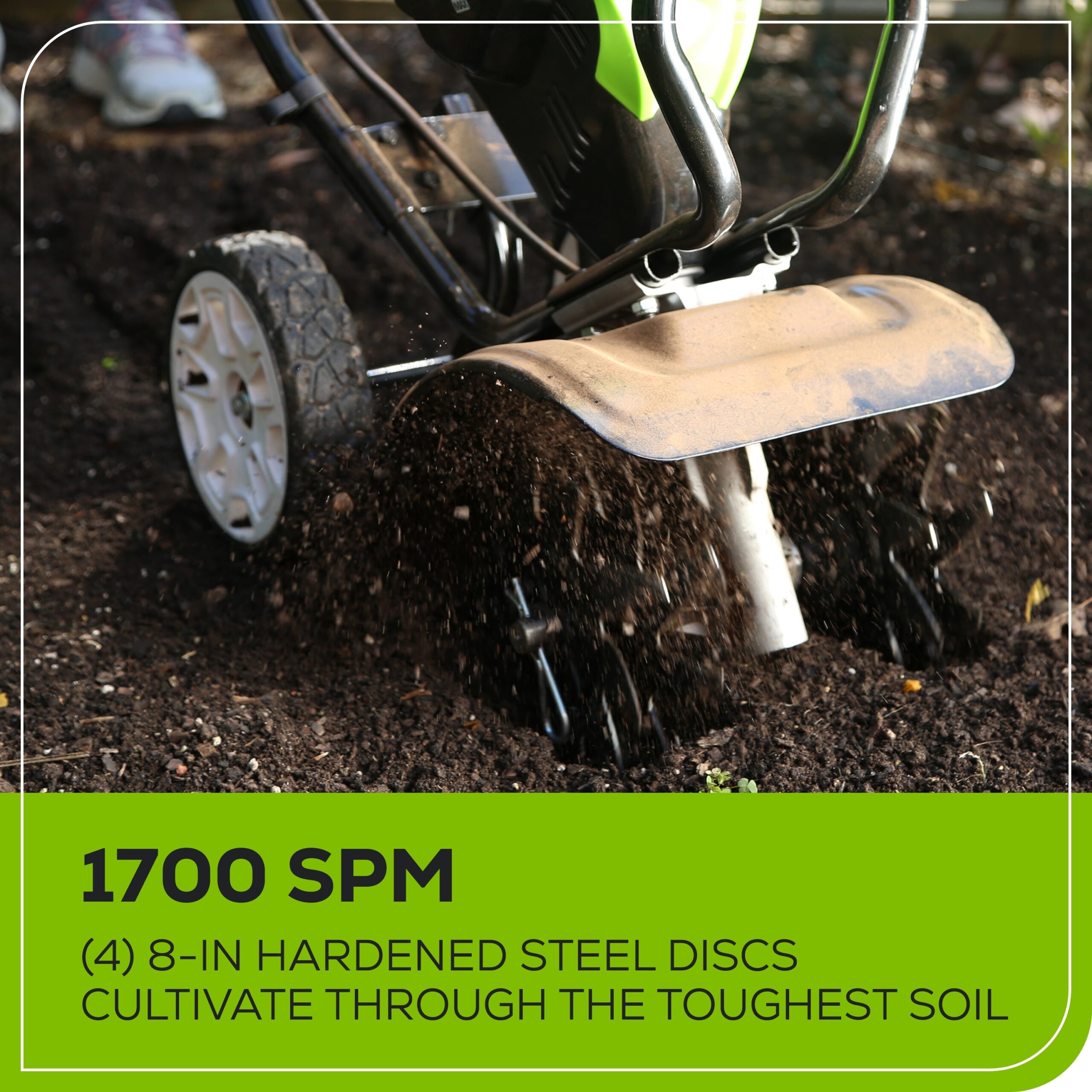 Greenworks 80-volt Lithium ion (Li-ion) Forward-rotating Cordless Electric Cultivator ( Battery and Charger Included )