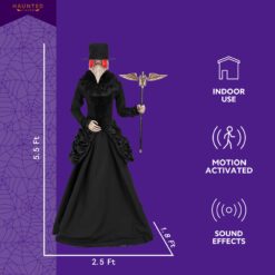 Haunted Living 5.5-ft Ms Plague Doctor Motion Activated Lighted Animatronic