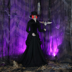 Haunted Living 5.5-ft Ms Plague Doctor Motion Activated Lighted Animatronic