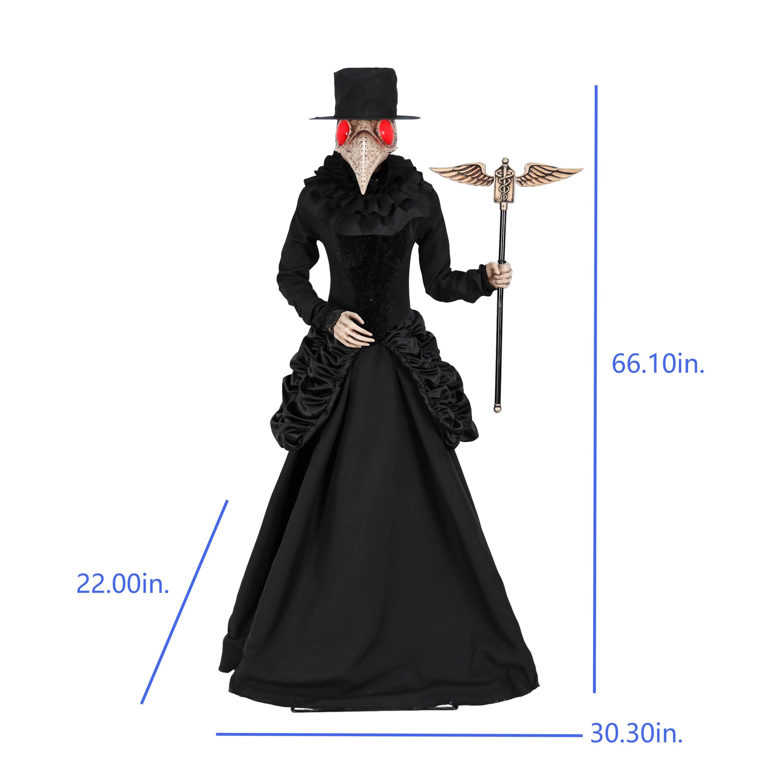 Haunted Living 5.5-ft Ms Plague Doctor Motion Activated Lighted Animatronic