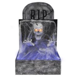 Haunted Living 3-ft Pop Up Skeleton in Tombstone Motion Activated Lighted Animatronic