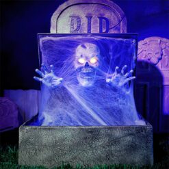 Haunted Living 3-ft Pop Up Skeleton in Tombstone Motion Activated Lighted Animatronic