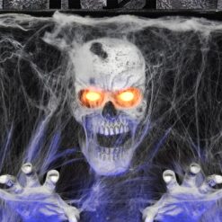 Haunted Living 3-ft Pop Up Skeleton in Tombstone Motion Activated Lighted Animatronic