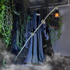 Haunted Hill Farm 6-ft Freestanding Motion Activated Talking Lighted Ghost Animatronic